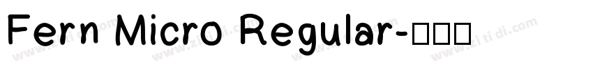 Fern Micro Regular字体转换
